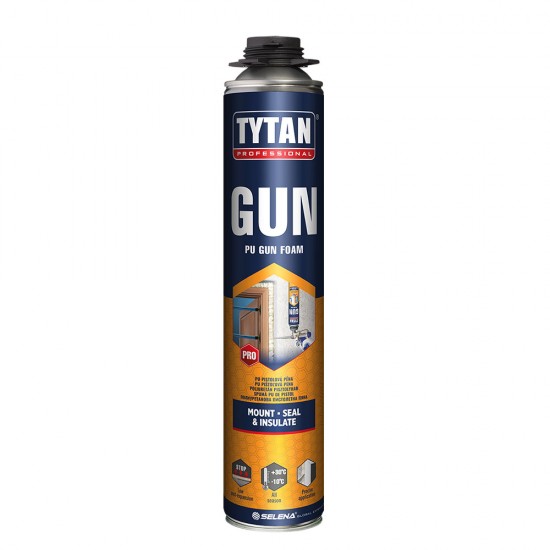 Tytan GUN – Spumă Poliuretanică de Pistol 750 ml, toate anotimpurile Tytan GUN – Spumă Poliuretanică de Pistol 750 ml, toate anotimpurile